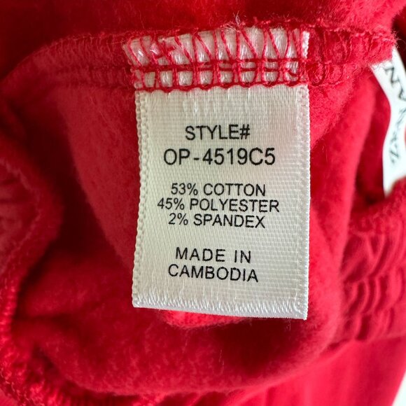 Zenana 2 Pcs Crop Sweatshirt Tracksuit High Waist Jogger Set Active Lounge Red - Picture 10 of 10